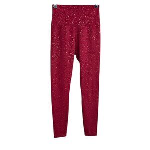 Born Primitive Gold Speckle Leggings, Red, Athletic, High Rise, Size M